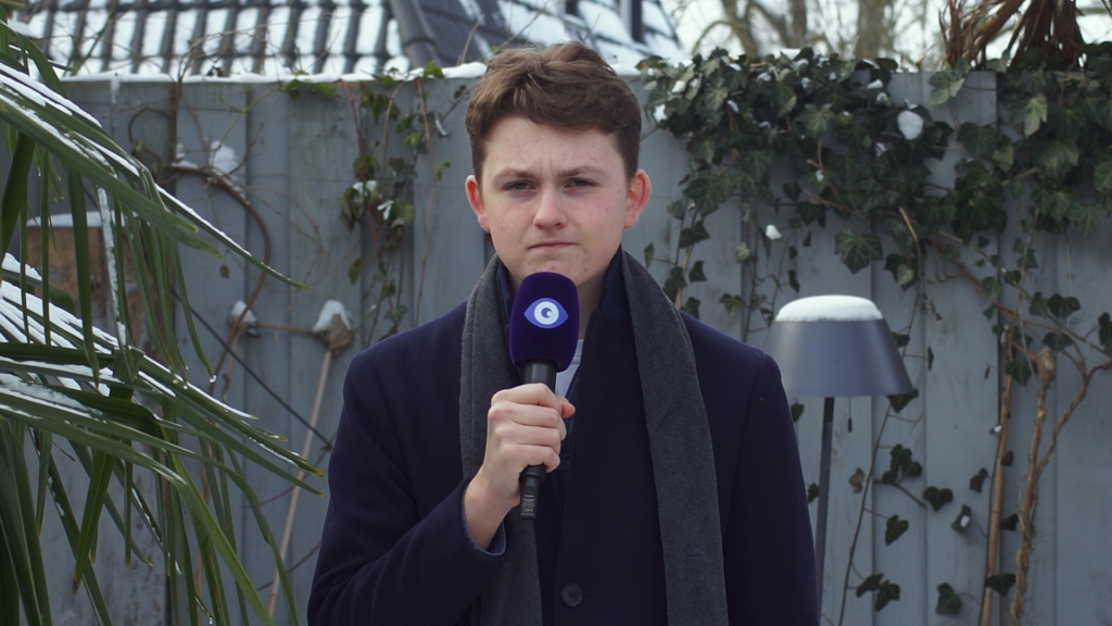 Joost Nellen bei einem »Aufsager« für Babylon Television (Foto: Babylon Media)